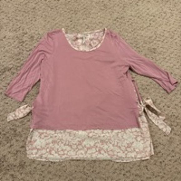 Lauren Conrad Tops - Women's Lauren Conrad Top XL Pink Floral